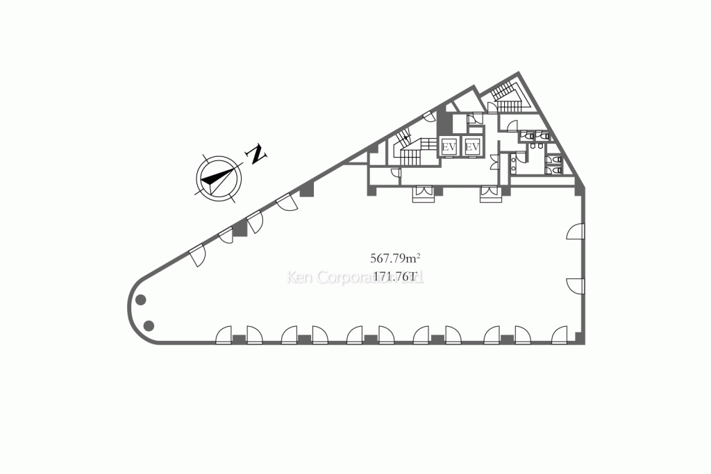 五反田フラットアイアンビル