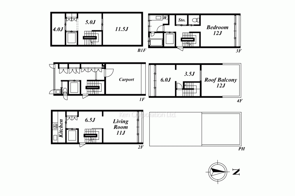 基準階図面 ※該当の募集とは仕様が異なることがあります。