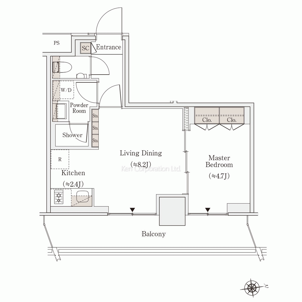 OIMACHI TRACKS RESIDENCE(大井町トラックスレジデンス)　10.97坪 (36.28㎡)