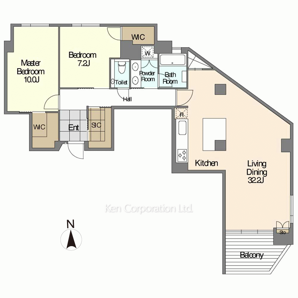 JOYLUXE THE RESIDENCE AKIYA 2階 2LDK 2024070204｜高級賃貸