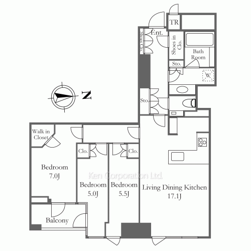 ファミリー向け(3LDK～)のお部屋の高級賃貸マンション | ケン