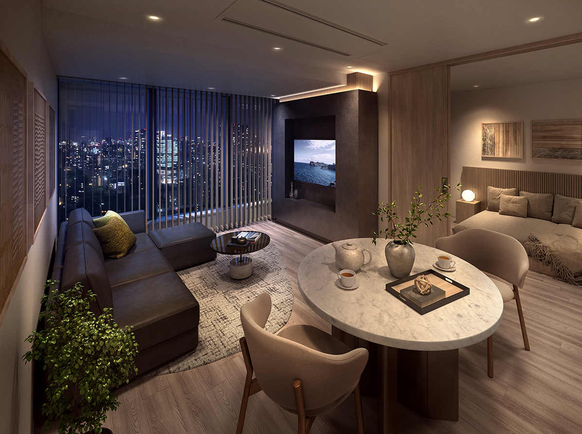 TAKANAWA GATEWAY CITY RESIDENCE(高輪ゲートウェイシティレジデンス)のSS TYPE、SC TYPE 完成予想CG2