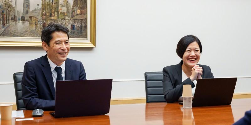 （左）宮田秀茂 氏  （右）梅林怜奈 氏